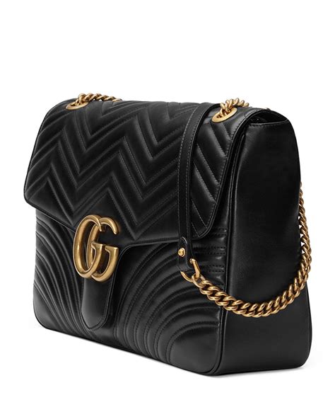 chateau marmont gucci black|Gucci Marmont large shoulder bag.